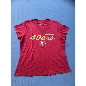 NFL Team Apparel Tee Women's Sz 2XL Red Brand New